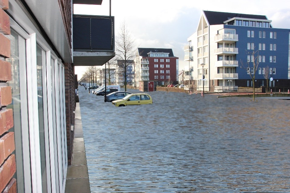 Hochwasserszenario in Den Haag