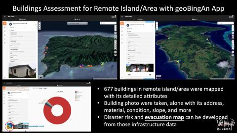 Bewertung der Gebäude für entfernt liegende Inseln/Gebiete mit der geoBingAn-App