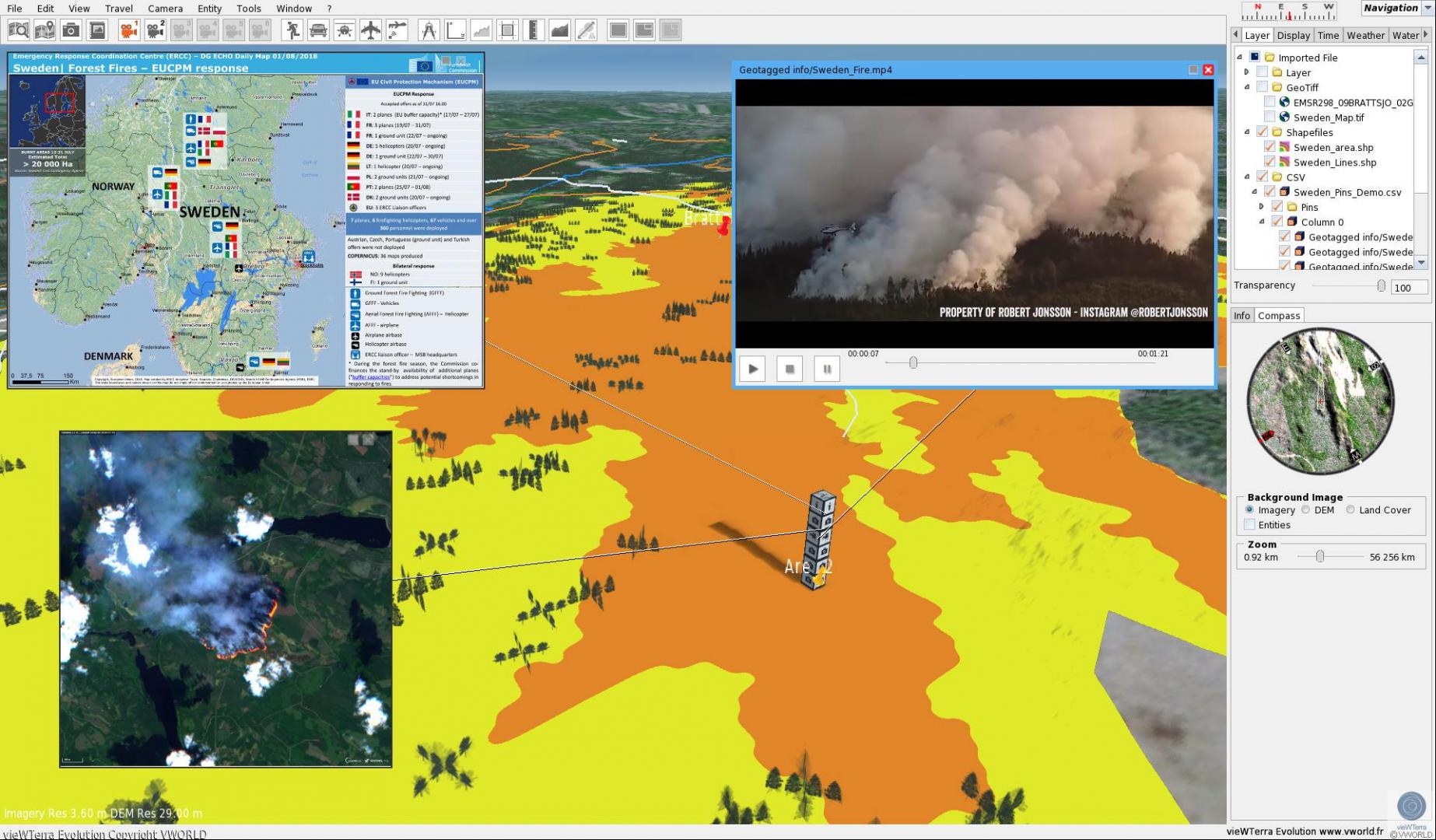 Sistema de visualización de la Tierra en 4D vieWTerra Evolution, una plataforma de desarrollo e integración de datos