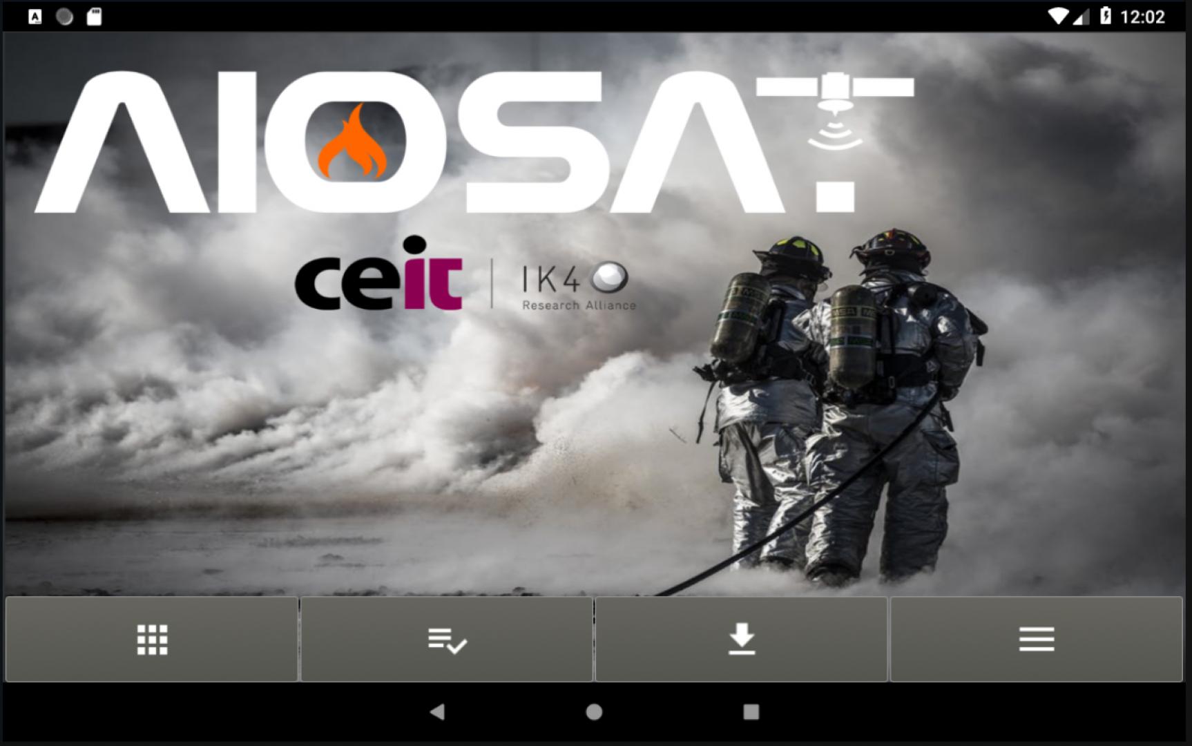 Ekran główny aplikacji AIOSAT