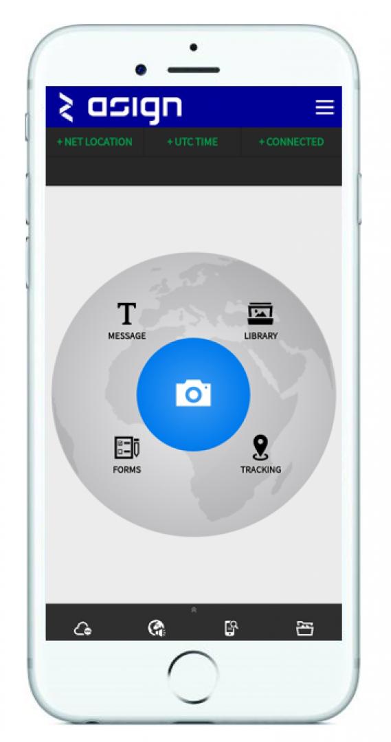 ASIGN PRO Smartphone-Anwendung für die Sammlung und Kommunikation von Daten aus dem Einsatzgebiet
